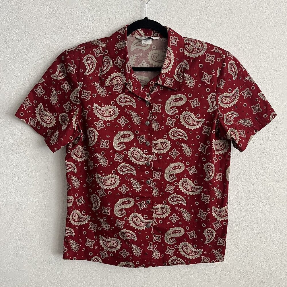 Vintage Sharon Young Paisley Shirt